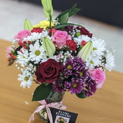 Sweetest love in vase arrangement